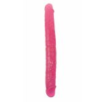 Pink double heads dildo