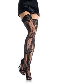 Roce Lace Thigh Highs Black O/S