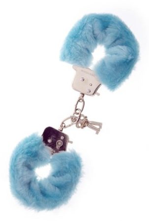 Metal Handcuff with Plush Blue